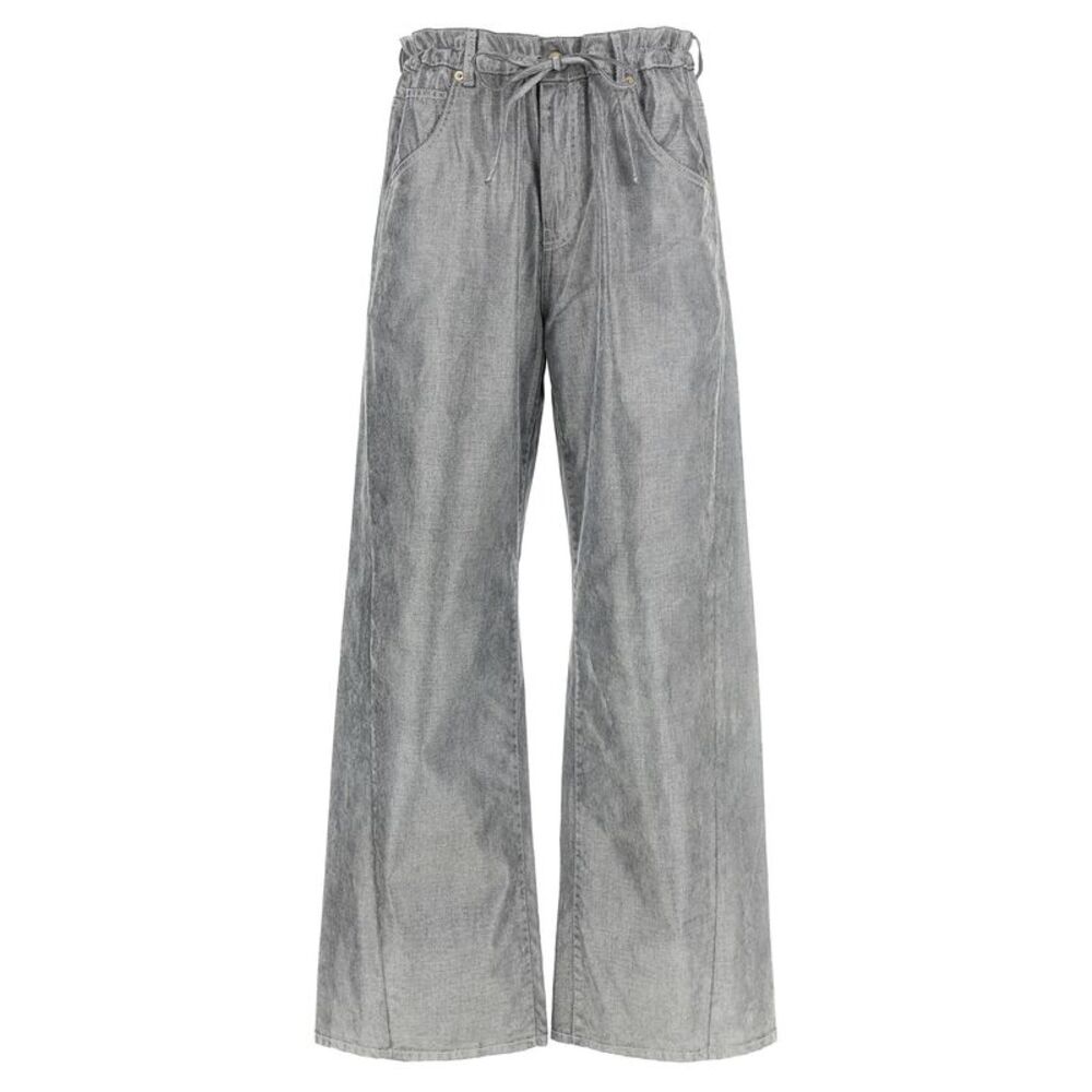 Darkpark Silver Cotton Jeans Women's Denim